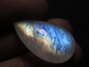 Wow - Amazing - Beautifull - AAAA - High Quality Rainbow Moonstone Smooth Pear Briolett Focal - Rainbow Flashy Fire Huge - Size 22x34.5 mm